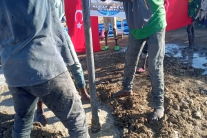 Afrika Nijer Su kuyusu sondaj çalışması Murat Küçük su kuyusu Temmuz 2022