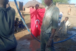 Afrika Nijer Su kuyusu sondaj çalışması Murat Küçük su kuyusu Temmuz 2022