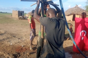 Afrika Nijer Su kuyusu sondaj çalışması Murat Küçük su kuyusu Temmuz 2022