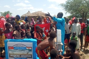 Afrika Nijer Murat Küçük Su kuyusu Açılış zamanı geldi Temmuz 2022 