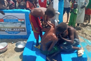 Afrika Nijer Murat Küçük Su kuyusu Açılış zamanı geldi Temmuz 2022 