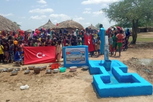 Afrika Nijer Murat Küçük Su kuyusu Açılış zamanı geldi Temmuz 2022 