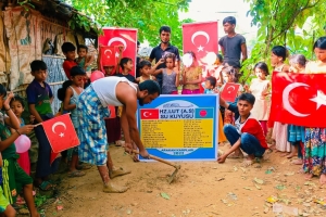 Hz Lut a.s su kuyusu temel atma töreni Arakan kampları Eylül 2022