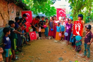 Hz Lut a.s su kuyusu temel atma töreni Arakan kampları Eylül 2022
