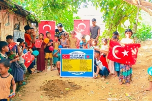 Hz Lut a.s su kuyusu temel atma töreni Arakan kampları Eylül 2022