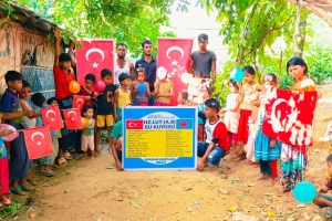 Hz Lut a.s su kuyusu temel atma töreni Arakan kampları Eylül 2022