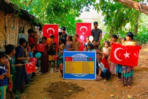 Hz Lut a.s su kuyusu temel atma töreni Arakan kampları Eylül 2022