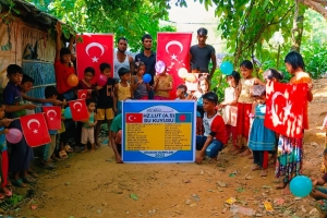 Hz Lut a.s su kuyusu temel atma töreni Arakan kampları Eylül 2022