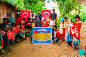 Hz Lut a.s su kuyusu temel atma töreni Arakan kampları Eylül 2022