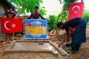 Hz.lut aleyhisselam su kuyusu sondaj çalışması suyun bulunması boruların döşenmesi 