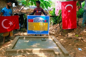 Hz.lut aleyhisselam su kuyusu sondaj çalışması suyun bulunması boruların döşenmesi 