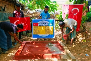 Hz.lut aleyhisselam su kuyusu sondaj çalışması suyun bulunması boruların döşenmesi 