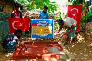 Hz.lut aleyhisselam su kuyusu sondaj çalışması suyun bulunması boruların döşenmesi 