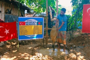 Hz.lut aleyhisselam su kuyusu sondaj çalışması suyun bulunması boruların döşenmesi 