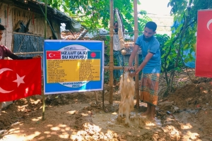 Hz.lut aleyhisselam su kuyusu sondaj çalışması suyun bulunması boruların döşenmesi 