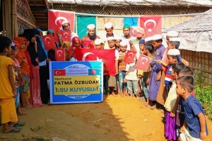 Arakan kampları merhume FATMA Õzbudak su kuyusu temel atma töreni Ekim 2022