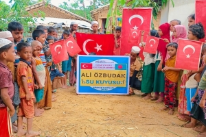 Ali Özbudak su kuyusu Bangladeş Arakan kampları temel atma töreni Ekim 2022