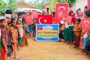 Ali Özbudak su kuyusu Bangladeş Arakan kampları temel atma töreni Ekim 2022