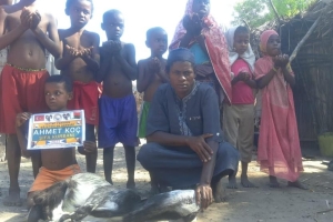 Afrika Madagaskar köylerinde hayırseverimiz adına şifa kurbanı kesilip yetim ve yoksul ailelere dağıtıldı Ekim 2022