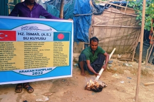 Arakan kampları Hz İsmail Aleyhisselam su kuyusu sondaj çalışması Kasım 2022