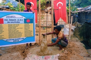 Arakan kampları Hz İsmail Aleyhisselam su kuyusu sondaj çalışması Kasım 2022