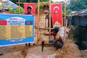 Arakan kampları Hz İsmail Aleyhisselam su kuyusu sondaj çalışması Kasım 2022