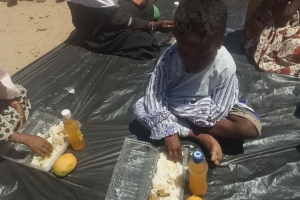 Afrika Madagaskar bölgesinde yemek degitimi yapildi