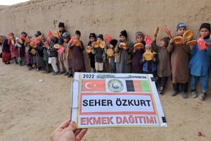 Afganistan ekmek dağıtımı 