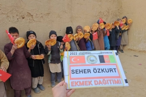 Afganistan ekmek dağıtımı 