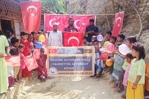 Arakan kamplarında su kuyusu açılışı 2023