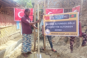Arakan kamplarında su kuyusu açılışı 2023