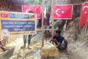 Arakan kamplarında su kuyusu açılışı 2023