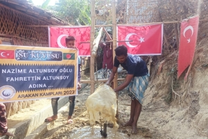 Arakan kamplarında su kuyusu açılışı 2023