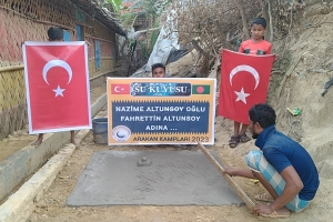 Arakan kamplarında su kuyusu açılışı 2023