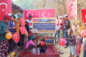 Arakan kamplarında su kuyusu açılışı 2023