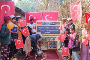 Arakan kamplarında su kuyusu açılışı 2023