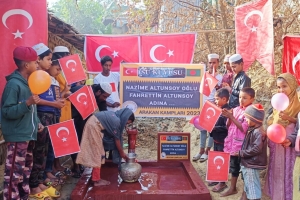 Arakan kamplarında su kuyusu açılışı 2023