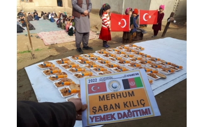Afganistan yemek dağıtımı 2022
