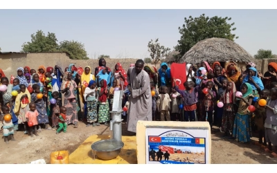 Afrika Kamerun Şehit Mehmetçikler Su kuyusunun açılışını yaptık