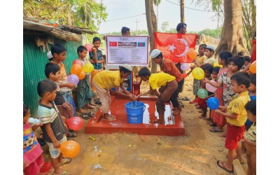 Arakan kamplarında Hz. Hud A.s su kuyusunun açılışını yaptık