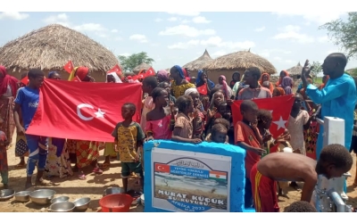 Afrika Nijer Murat Küçük Su kuyusu Açılış zamanı geldi Temmuz 2022 