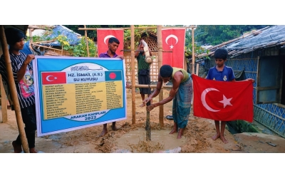 Arakan kampları Hz İsmail Aleyhisselam su kuyusu sondaj çalışması Kasım 2022
