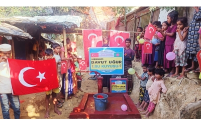 Bangladeş Arakan kampları merhum Davut Uğur su kuyusu açılış töreni
