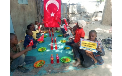 Afrika yemek dağıtım 15ı ocak 2023