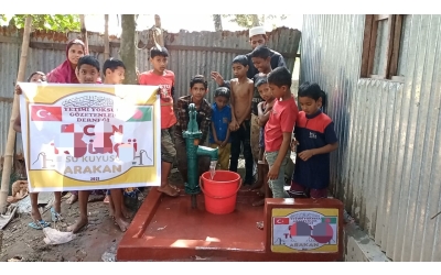 Arkan kampları yeni su kuyusu açılışı