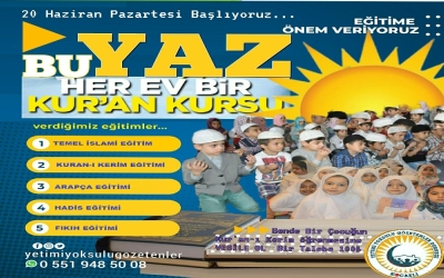 YAZ KURAN KURSU YARDIM