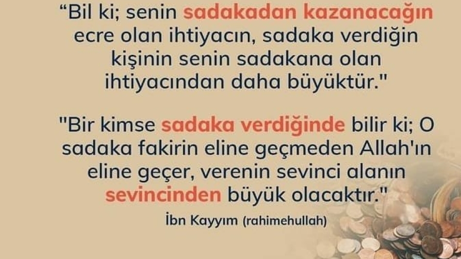 Gizli yada Açık sadakayı Gönülden Verin