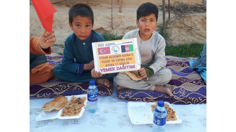 Afganistan bölgesindeki yemek dağıtımlarimiz devam ediyor