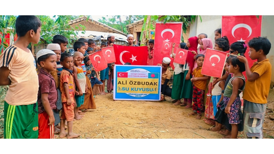 Ali Özbudak su kuyusu Bangladeş Arakan kampları temel atma töreni Ekim 2022