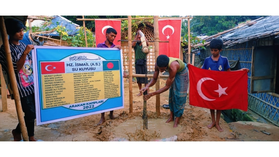 Arakan kampları Hz İsmail Aleyhisselam su kuyusu sondaj çalışması Kasım 2022